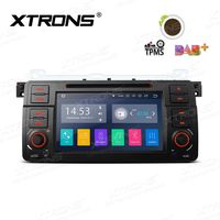 XTRONS Car Stereo Radio DVD Player 7 Inch Touch Screen GPS Navigation Android 8.1 Head Unit Supports Bluetooth 5.0 WiFi Car Auto Play Backup Camera DVR OBD TPMS Full RCA Output for BMW E46 M3 Rover75