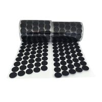 Vkey (500 Pair Sets 20mm Diameter Sticky Back Coins Hook & Loop Self Adhesive Dots Tapes (Black/3/4/500pairs)