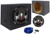 Boss P126DVC 12" 2300 Watt Car Subwoofer + Hatchback Sub Enclosure Box