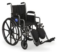 K2 Basic Wheelchair with 16"x16" Seat, Elevating Legrests
