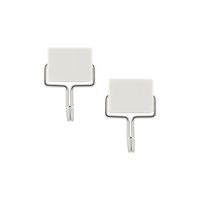 Three By Three Seattle Swinging Hook, White (B01AMPO5XU)