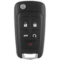 ECCPP Replacement for 1X 5 Buttons Replacement Uncut Keyless Entry Remote Control Flip Folding Car Key Fob Shell Case for Buick Chevy GMC OHT01060512