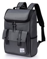 Backpack for men,Vaschy Vintage Water Resistant Daypack Rucksack College School Backpack with Padded 15.6 inch Laptop Compartment