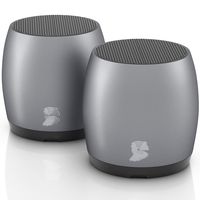 HeadSound G2 Portable Wireless Bluetooth Speakers, Latest Powerful Dual True Wireless Mini Speaker Set w/Surround HD Sound, Instant Pairing w/Built in Mic, HandsFree Calls for Home, Office, Outdoor