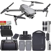DJI Mavic 2 Zoom Foldable Quadcopter with DJI Smart Controller & Fly More Kit Starter Bundle