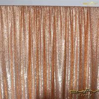 Rose Gold Backdrop Curtain 4FTx7FT Photo Backdrop Sequins Shimmer Curtains for Backdrop-0726E