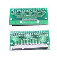 Sscon 2pcs FPC 40 Pin 0.5mm Pitch to DIP 1mm Pitch PCB Converter Board Couple Extend Adapter