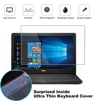 2 Pack Matte Anti-Glare Screen Protector for Dell Inspiron 15 5000 7000 |Dell G3 G5 G7 15.6" with Surprise Keyboard Skin, Help for Your Eyes Reduce Fatigue