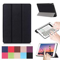 New iPad 9.7 2017 Case,[Multi-angle Stand] PU Leather Ultra Slim Lightweight Smart Shell Shockproof Protective for Apple iPad 9.7" 2017 Model -Black