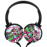 Pink Inklings Squid Wired Headset Lightweight Stereo Portable Headphones