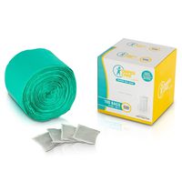 Diaper Pail Bags Compatible with Ubbi Baby Diaper Pails - (100 Count) - Plastic Garbage Refill Liners for Use with Most Home Garbage Trash Disposal Bins - Bonus 4 Bamboo Odor Eliminator Bags