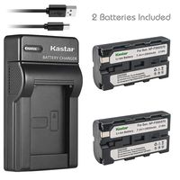 Kastar Battery (X2) & Slim USB Charger for Sony NP-F570 NP-F550 NP-F330 and CCD-RV100 RV200 SC5 SC9 SC55 TR1 TR215 TR516 TR716 TR818 TR910 TR917 TR940 & LED Video Light or Moniter Backup Battery