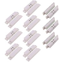 UHPPOTE Normal Closed Wired Screw-Terminal Surface-Mount Magnetic Contact for Window Door Security (Pack of 10)