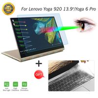 Anti Blue Light Screen Protector for Lenovo Yoga 920 13.9"/Yoga 6 Pro Laptop Anti Blue Light Anti Glare Screen Filter with Keyboard Cover Protector Light Blocking Computer Cover Eye Protection