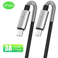 USB Type C Cable 10ft, USB A 2.0 to USB-C 2 Pack Fast Charger Extra Long Durable TPE Cord Compatible with Samsung Galaxy S10 S9 S8 Plus Note 9 8,LG V50 V40 G8 G7 Thinq, Moto Z