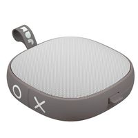 Hang Tight, Shower Bluetooth Speaker  12 Hour Playtime, Waterproof, Dust-Proof, Drop-Proof IP67 Rating  Mono 5w Driver, Built-in Speakerphone, Aux-In Port, Integrated USB  JAM Audio Gray