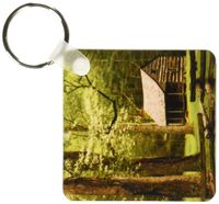 3dRose Tennessee, Great Smoky Mountain NP, Cades Cove cabin - US11 JWL0271 - Joanne Wells - Key Chains, 2.25 x 4.5 inches, set of 4 (kc_89394_2)