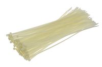 SE CT1676N Heavy-Duty 16" White Cable Ties with 120-lb. Tensile Strength (100 Count)