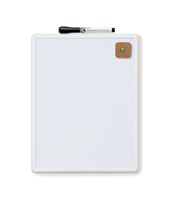 U Brands Contempo Magnetic Dry Erase Board, 8.5 x 11 Inches, White Fram - 251U00-04