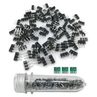 100 pcs 3p Socket for Transistor, Pitch 0.1 inch 2.54 mm