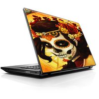 15 15.6 inch Laptop Notebook Skin vinyl Sticker Cover Decal Fits 13.3" 14" 15.6" 16" HP Lenovo Apple Mac Dell Compaq Asus Acer / Skull Girl Dia de Los Muertos Paint
