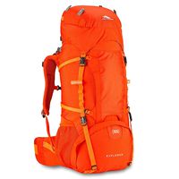 High Sierra Explorer 55L Internal Frame Backpack, Top Load 55 Liter Hiking Backpack, Redline/Electric