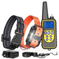 FunniPets Dog Training Collar with Remote, Waterproof Dog Shock Collar 2600ft Control Range Rechargeable Shock Collar for Medium and Large Dogs with 4 Training Modes Light Beep Vibration Static Shock
