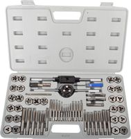 KECHUANG 60-Pieces Tap and Die Set Metric and SAE Standard Internal and External Threaded Tool Set