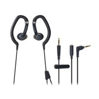 Audio Technica ATHCKP200BK Sportfit Headphones, Black