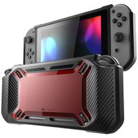 Mumba case for Nintendo Switch, [Heavy Duty] Slim Rubberized [Snap on] Hard Case Cover for Nintendo Switch 2017 release (Red)