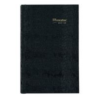 Brownline 2016 Daily Appointment Book, Hard Cover, Black, 10" x 7.875" (C550.BLK-16)