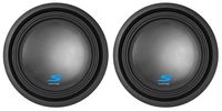 (2) Alpine S-W12D2 12" 3600 Watt Dual 2-Ohm Car Audio Subwoofers DVC Subs SW12D2