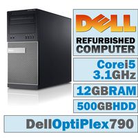 Dell OptiPlex 790 MT/Core i5-2400 Quad @ 3.1 GHz/12GB DDR3/500GB HDD/DVD-RW/WINDOWS 10 PRO 64 BIT