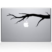 The Decal Guru Tree Branch MacBook Decal Vinyl Sticker - 15" MacBook Pro (2015 & Older) - Black (1191-MAC-15P-BLA)