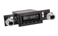 Retro Manufacturing Long Beach Radio with Black Face and Pushbuttons, Bezel & Knobs Kit LB-M4-226-55-75