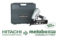 Metabo HPT Finish Nailer, 15 Gauge, Pneumatic, Angled, Finish Nails 1-1/4-Inch up to 2-1/2-Inch, Integrated Air Duster, Selective Actuation Switch, 5-Year Warranty (NT65MA4)