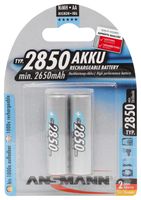 5035202 - Rechargeable Battery, Pack of 2, Nickel Metal Hydride, 2850 mAh, 1.2 V, AA RoHS Compliant: Yes -5035202