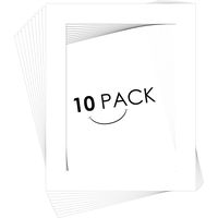 Golden State Art, Pack of 10, 16x20 for 12x16 White Color Picture Photo Mat -White-core, Acid-Free - Great for Frames, Artwork, Prints, Pictures