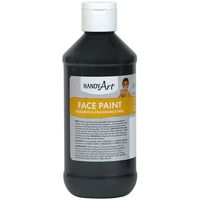 Handy Art Face Paint, Black, 8-Ounce