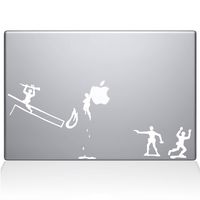 The Decal Guru Army Men MacBook Decal Vinyl Sticker - 12" MacBook - White (0108-MAC-12M-W)