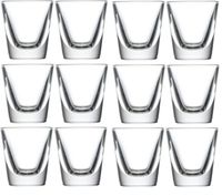 Circleware Tipsy Shot Glasses (Edge (Clear) - 12 pc.)