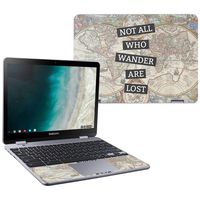 MightySkins Skin Compatible with Samsung Chromebook Plus LTE (2018) - Who Wander | Protective, Durable, and Unique Vinyl Decal wrap Cover | Easy to Apply, Remove, and Change Styles | Made in The USA