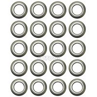 Selling Wonderful 1-9/16-Inch Inner Diameter Plastic Curtain Grommets 20-Pack (Silver)