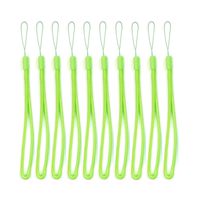 7-inch Long Round Nylon Cord Lanyards Hand Wrist Strap Attaches for Cameras, Phones, Media Players, PSP, USB Thumb Drives, Keys, Badge Holders, Flashlights, Torches (100PCS, Green)
