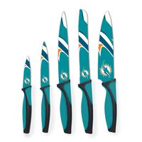 Sports Vault NFL Miami Dolphins Kitchen Knives