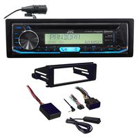 JVC CD Player Receiver w/Bluetooth+Install Kit for 1998-2013 Harley Davidson