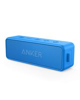 Anker Soundcore 2 12W Portable Wireless Bluetooth Speaker: Better Bass, 24-Hour Playtime, 66ft Bluetooth Range, IPX7 Water Resistance & Built-in Mic, Dual-Driver Speaker for Beach, Travel, Party- Blue