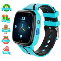 Smart Watch for Boys Girls Kids Smartwatch with GPS Tracker Pedometer Call Camera Game Alarm Clock SOS Voice Chat Flashlight Touch Screen Phone Wrist Watch Gifts for Children Birthday Gifts (Blue)
