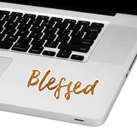 Blessed Laptop Trackpad Sticker 1.5" Tall x 4" Wide