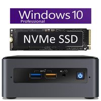 Intel NUC NUC8i7BEH Mini PC/HTPC, Quad-Core i7-8559U Up to 4.5GHz, DDR4 RAM WiFi, BT 5.0 Thunderbolt 3, 4k Support, Dual Monitor Capable (32GB RAM | 2TB NVMe SSD | Windows Pro)